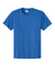 Port & Company PC340 Mens CVC Short Sleeve Crewneck T-Shirt Royal Blue Flat Front