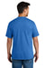 Port & Company PC340 Mens CVC Short Sleeve Crewneck T-Shirt Royal Blue Model Back