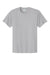 Port & Company PC340 Mens CVC Short Sleeve Crewneck T-Shirt Silver Grey Flat Front