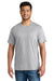 Port & Company PC340 Mens CVC Short Sleeve Crewneck T-Shirt Silver Grey Model Front