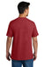 Port & Company PC340 Mens CVC Short Sleeve Crewneck T-Shirt Heather Team Cardinal Red Model Back