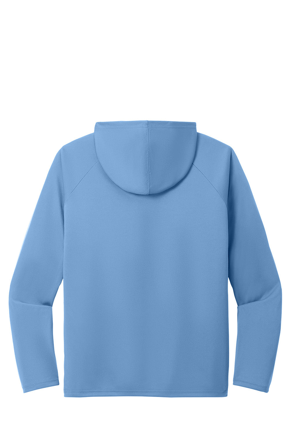 Port & Company PC380H Mens Performance Long Sleeve Hooded T-Shirt Hoodie Carolina Blue Flat Back