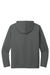 Port & Company PC380H Mens Performance Long Sleeve Hooded T-Shirt Hoodie Charcoal Grey Flat Back