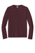 Port & Company PC380LS Mens Dry Zone Performance Moisture Wicking Long Sleeve Crewneck T-Shirt Athletic Maroon Flat Front