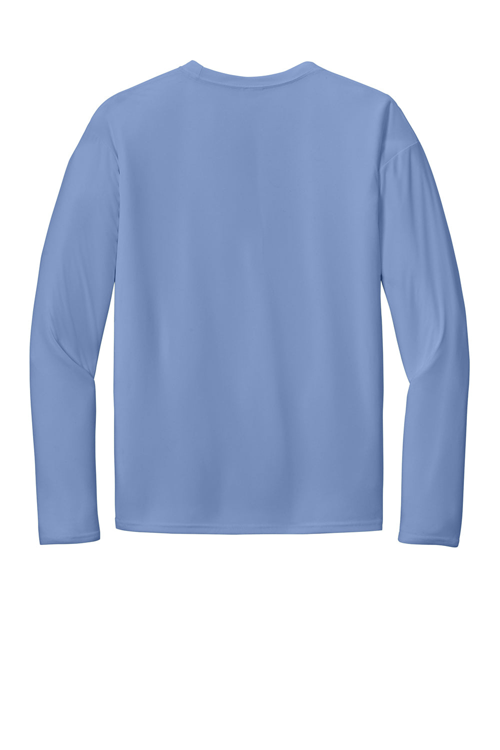 Port & Company PC380LS Mens Dry Zone Performance Moisture Wicking Long Sleeve Crewneck T-Shirt Carolina Blue Flat Back