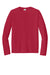 Port & Company PC380LS Mens Dry Zone Performance Moisture Wicking Long Sleeve Crewneck T-Shirt Red Flat Front