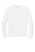 Port & Company PC380LS Mens Dry Zone Performance Moisture Wicking Long Sleeve Crewneck T-Shirt White Flat Front