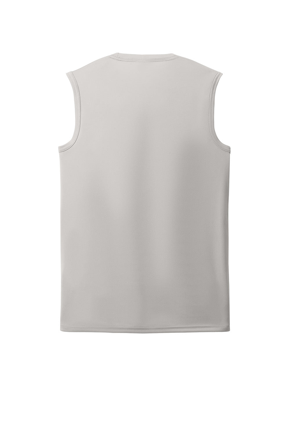 Port & Company PC380SL Mens Performance Tank Top Silver Grey Flat Back