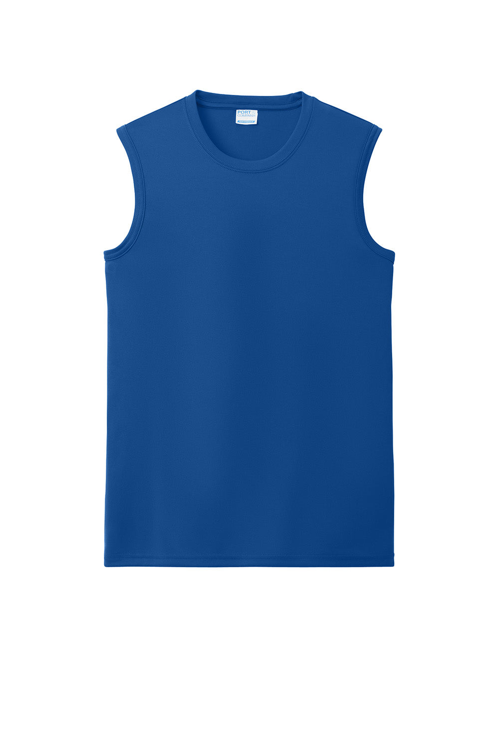 Port & Company PC380SL Mens Performance Tank Top True Royal Blue Flat Front