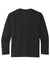 Port & Company PC380YLS Youth Dry Zone Performance Moisture Wicking Long Sleeve Crewneck T-Shirt Jet Black Flat Back