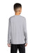 Port & Company PC380YLS Youth Dry Zone Performance Moisture Wicking Long Sleeve Crewneck T-Shirt Silver Grey Model Back