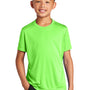 Port & Company Youth Dry Zone Performance Moisture Wicking Short Sleeve Crewneck T-Shirt - Neon Green