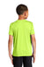 Port & Company PC380Y Youth Dry Zone Performance Moisture Wicking Short Sleeve Crewneck T-Shirt Neon Yellow Model Back