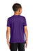 Port & Company PC380Y Youth Dry Zone Performance Moisture Wicking Short Sleeve Crewneck T-Shirt Team Purple Model Back