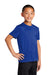 Port & Company PC380Y Youth Dry Zone Performance Moisture Wicking Short Sleeve Crewneck T-Shirt True Royal Blue Model 3q