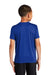 Port & Company PC380Y Youth Dry Zone Performance Moisture Wicking Short Sleeve Crewneck T-Shirt True Royal Blue Model Back