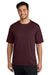 Port & Company PC380 Mens Dry Zone Performance Moisture Wicking Short Sleeve Crewneck T-Shirt Athletic Maroon Model Front