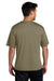 Port & Company PC380 Mens Dry Zone Performance Moisture Wicking Short Sleeve Crewneck T-Shirt Coyote Brown Model Back