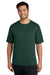 Port & Company PC380 Mens Dry Zone Performance Moisture Wicking Short Sleeve Crewneck T-Shirt Dark Green Model Front