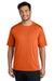 Port & Company PC380 Mens Dry Zone Performance Moisture Wicking Short Sleeve Crewneck T-Shirt Deep Orange Model Front