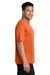 Port & Company PC380 Mens Dry Zone Performance Moisture Wicking Short Sleeve Crewneck T-Shirt Deep Orange Model Side