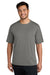 Port & Company PC380 Mens Dry Zone Performance Moisture Wicking Short Sleeve Crewneck T-Shirt Concrete Grey Model Front