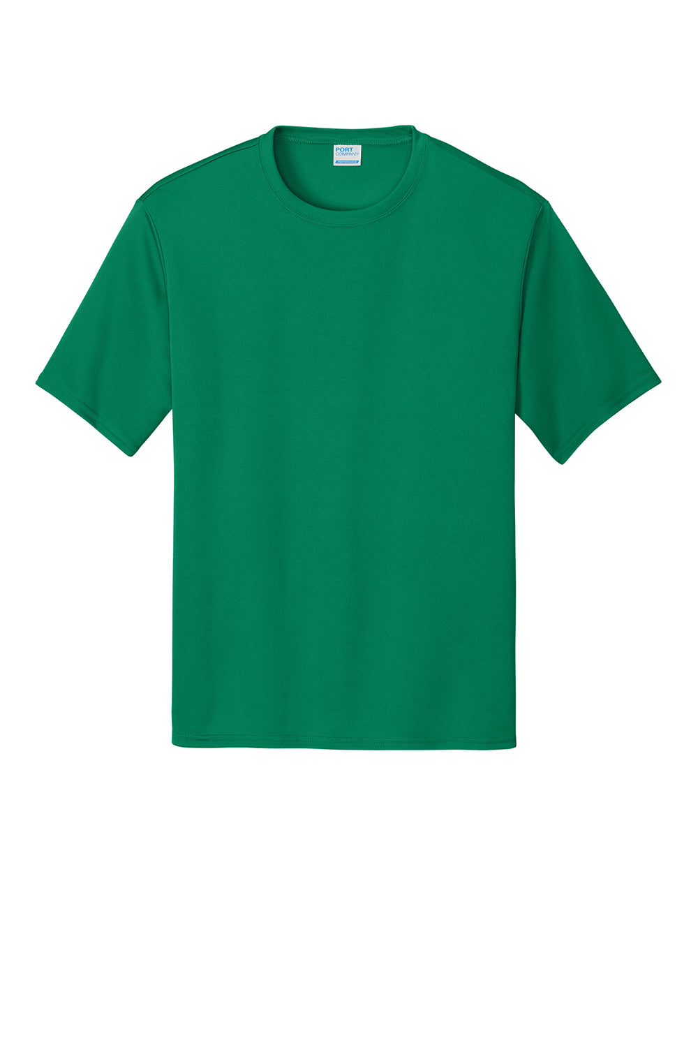 Port & Company PC380 Mens Dry Zone Performance Moisture Wicking Short Sleeve Crewneck T-Shirt Kelly Green Flat Front