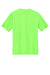 Port & Company PC380 Mens Dry Zone Performance Moisture Wicking Short Sleeve Crewneck T-Shirt Neon Green Flat Back