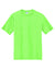 Port & Company PC380 Mens Dry Zone Performance Moisture Wicking Short Sleeve Crewneck T-Shirt Neon Green Flat Front