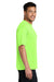 Port & Company PC380 Mens Dry Zone Performance Moisture Wicking Short Sleeve Crewneck T-Shirt Neon Green Model Side