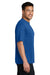 Port & Company PC380 Mens Dry Zone Performance Moisture Wicking Short Sleeve Crewneck T-Shirt True Royal Blue Model Side