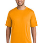 Port & Company Mens Dry Zone Performance Moisture Wicking Short Sleeve Crewneck T-Shirt - Gold