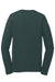 Port & Company PC381LS Mens Dry Zone Performance Moisture Wicking Long Sleeve Crewneck T-Shirt Dark Green Flat Back