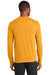 Port & Company PC381LS Mens Dry Zone Performance Moisture Wicking Long Sleeve Crewneck T-Shirt Gold Model Back