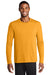 Port & Company PC381LS Mens Dry Zone Performance Moisture Wicking Long Sleeve Crewneck T-Shirt Gold Model Front