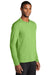 Port & Company PC381LS Mens Dry Zone Performance Moisture Wicking Long Sleeve Crewneck T-Shirt Lime Green Model 3q