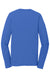 Port & Company PC381LS Mens Dry Zone Performance Moisture Wicking Long Sleeve Crewneck T-Shirt True Royal Blue Flat Back