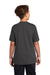 Port & Company PC381Y Youth Dry Zone Performance Moisture Wicking Short Sleeve Crewneck T-Shirt Charcoal Grey Model Back