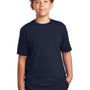 Port & Company Youth Dry Zone Performance Moisture Wicking Short Sleeve Crewneck T-Shirt - Deep Navy Blue