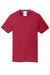 Port & Company PC381Y Youth Dry Zone Performance Moisture Wicking Short Sleeve Crewneck T-Shirt Red Flat Front