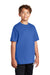 Port & Company PC381Y Youth Dry Zone Performance Moisture Wicking Short Sleeve Crewneck T-Shirt True Royal Blue Model 3q