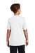 Port & Company PC381Y Youth Dry Zone Performance Moisture Wicking Short Sleeve Crewneck T-Shirt White Model Back