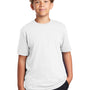 Port & Company Youth Dry Zone Performance Moisture Wicking Short Sleeve Crewneck T-Shirt - White