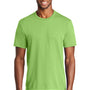 Port & Company Mens Dry Zone Performance Moisture Wicking Short Sleeve Crewneck T-Shirt - Lime Green