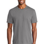 Port & Company Mens Dry Zone Performance Moisture Wicking Short Sleeve Crewneck T-Shirt - Medium Grey