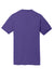 Port & Company PC381 Mens Dry Zone Performance Moisture Wicking Short Sleeve Crewneck T-Shirt Purple Flat Back