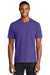 Port & Company PC381 Mens Dry Zone Performance Moisture Wicking Short Sleeve Crewneck T-Shirt Purple Model Front