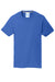 Port & Company PC381 Mens Dry Zone Performance Moisture Wicking Short Sleeve Crewneck T-Shirt True Royal Blue Flat Back