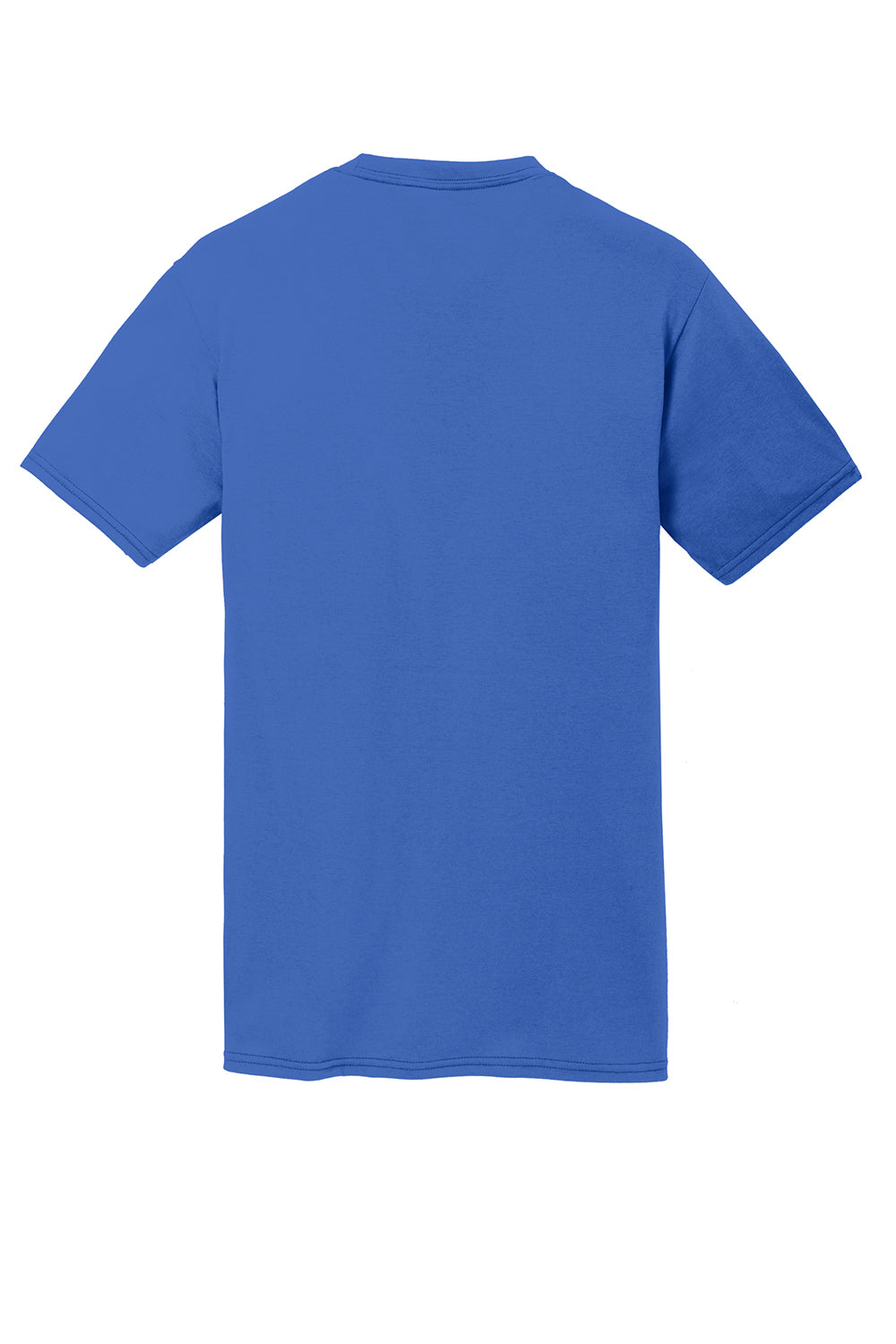 Port & Company PC381 Mens Dry Zone Performance Moisture Wicking Short Sleeve Crewneck T-Shirt True Royal Blue Flat Front