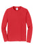 Port & Company PC450LS Mens Fan Favorite Long Sleeve Crewneck T-Shirt Bright Red Flat Front